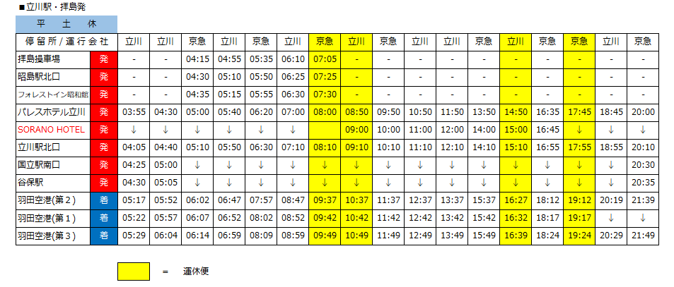 立川駅 拝島線の停留所新設およびダイヤ変更について お知らせ 京浜急行バス