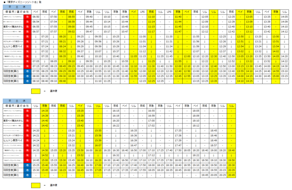 東京ディズニーリゾート 線の経路およびダイヤ変更について お知らせ 京浜急行バス