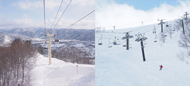 素晴らしい展望と雪質を一挙に楽しめる