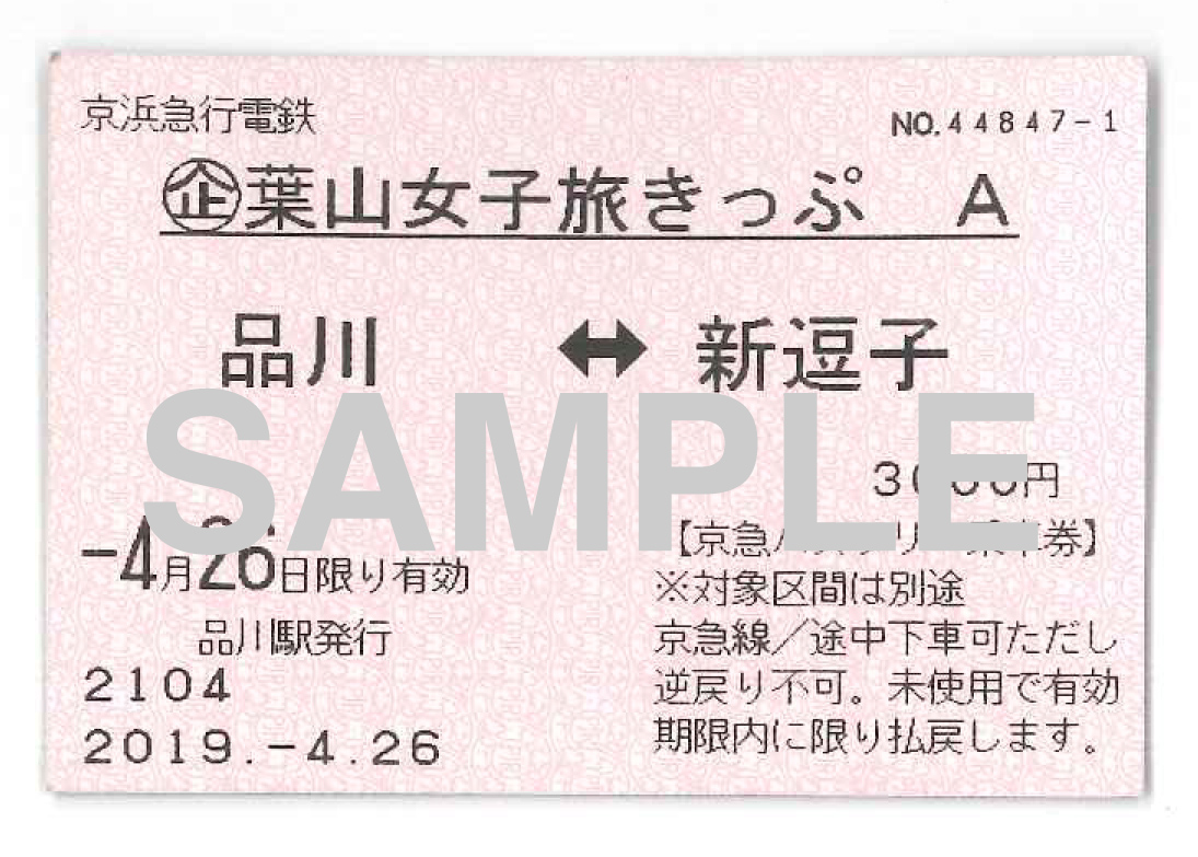 「하야마 여자 여행 티켓」