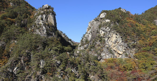 漫步在日本最美的景点之一升仙峡